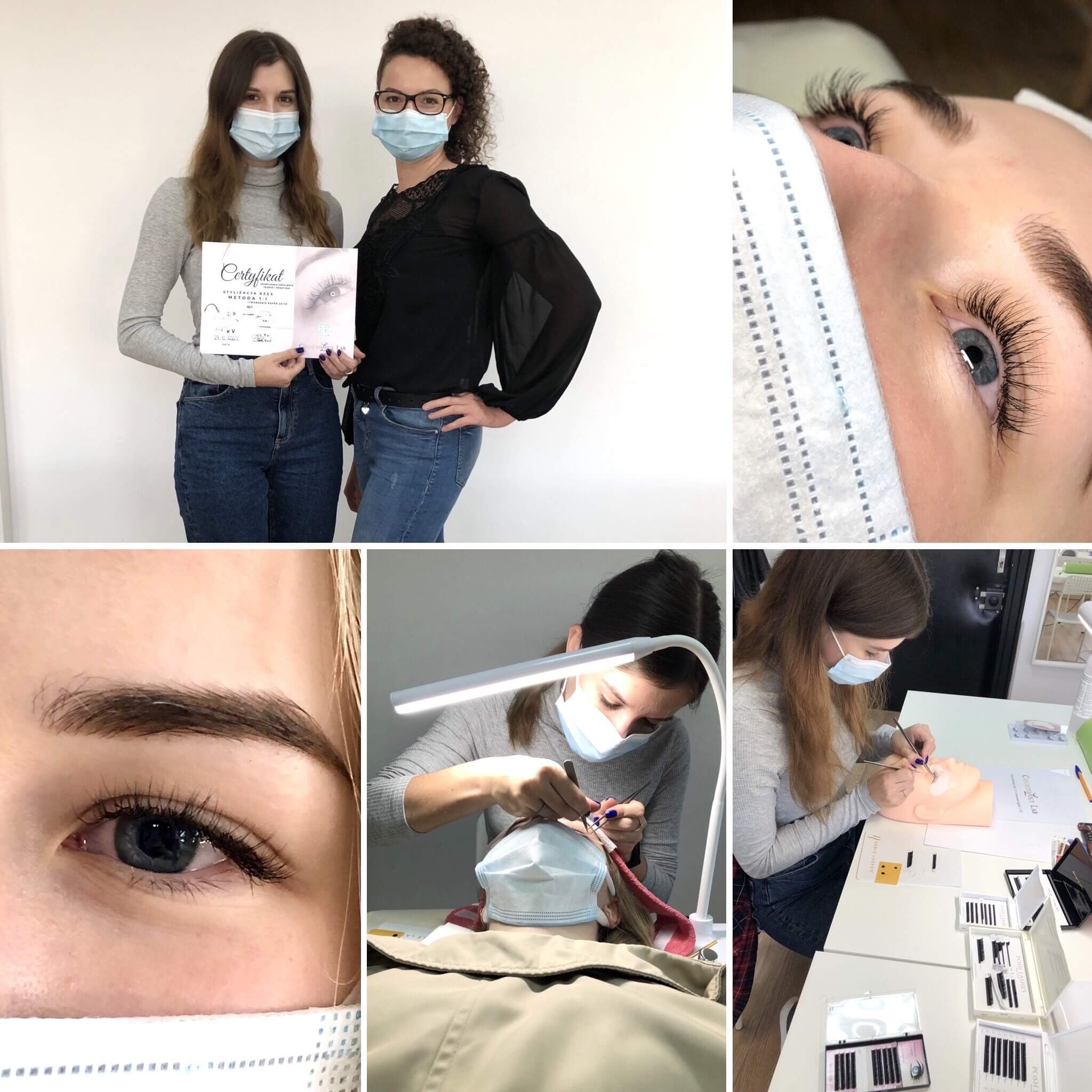 kurs stylizacja rzęs 11 szkolenie rzęsy od podstaw cosmetology lab