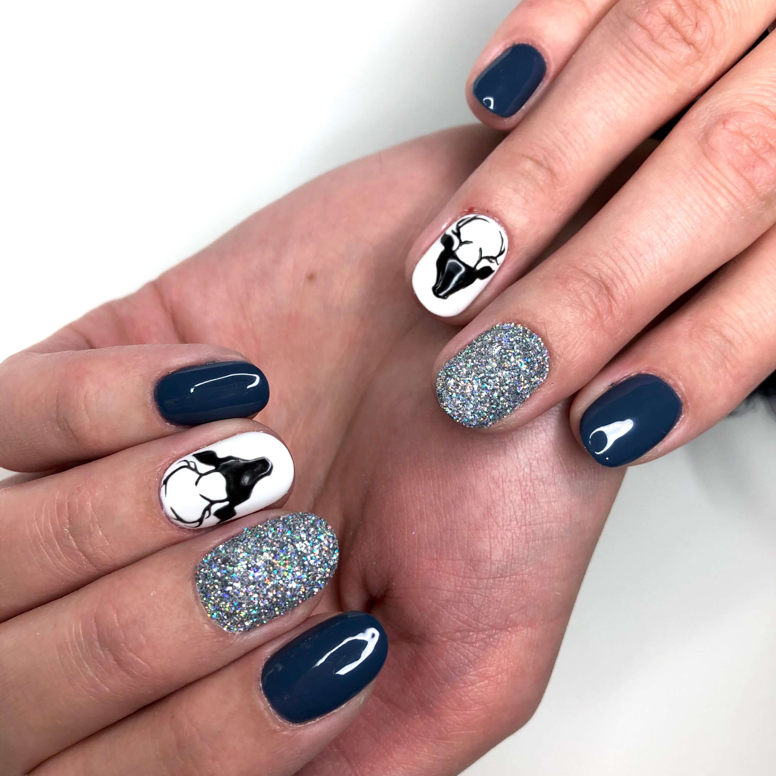 zimowe paznokcie nail art na zime hybryda na święta kurs szkolenie online cosmetology lab